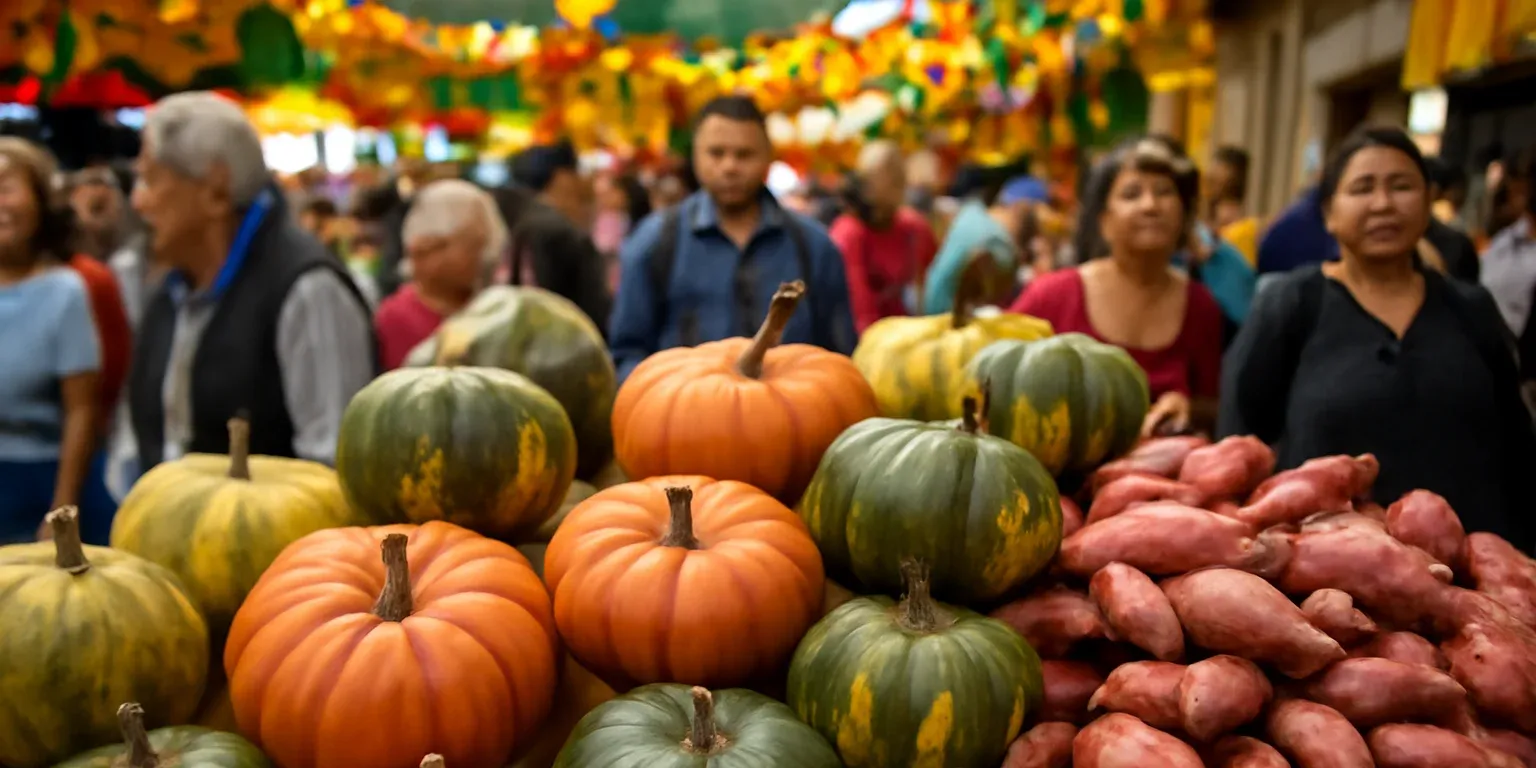 Abre la Romería de Calabaza y Camote en la Central de Abasto de CDMX