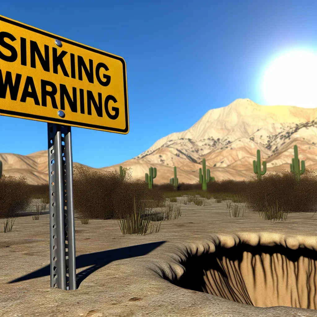 ¡Advertencia de hundimiento en California!
