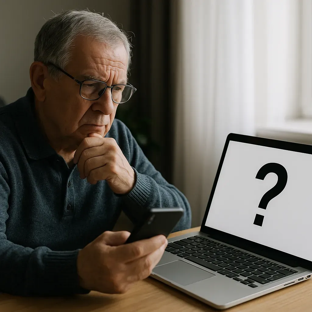 Ancianos más hábiles contra estafas cibernéticas.