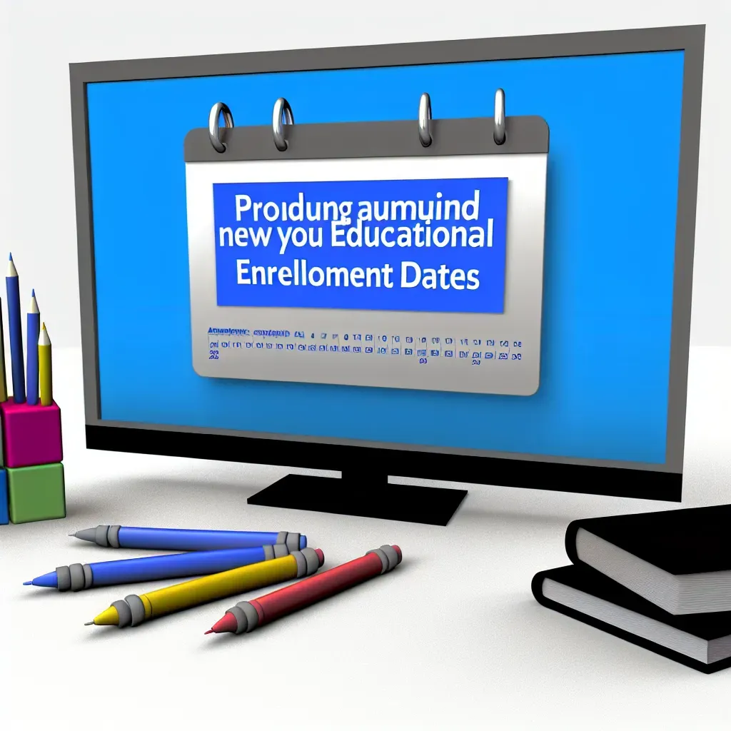 Anuncio de nuevas fechas para inscripción educativa.
