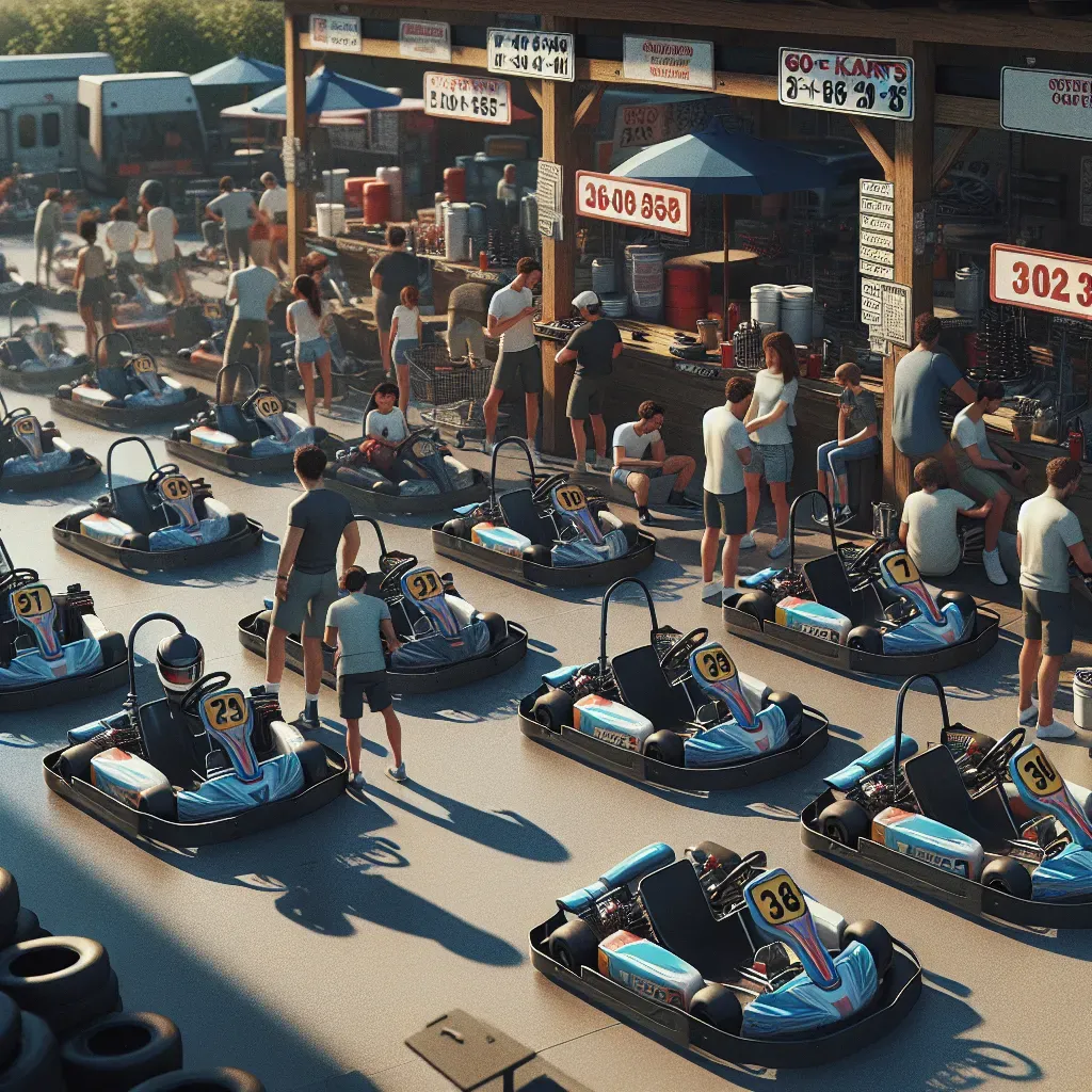 Aquí están los costos de sus karts este verano.