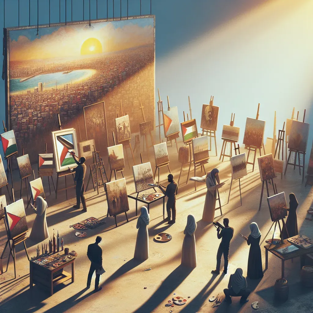 Artistas reconocidos donan obras a subasta por Gaza.