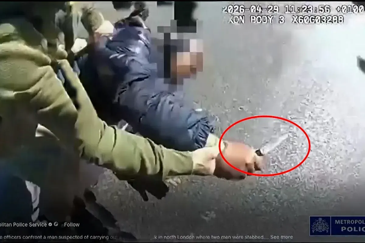 Así detuvieron al apuñalador en Londres