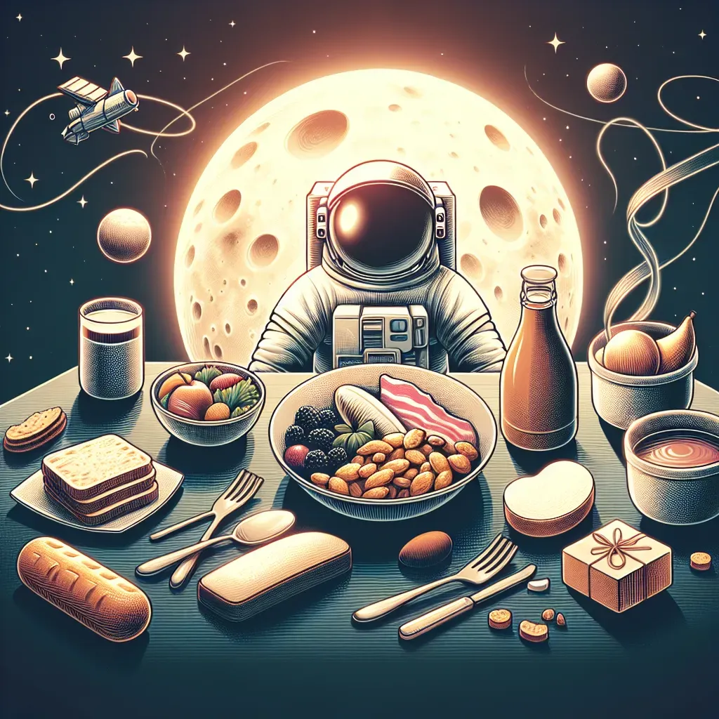 Así es la comida de los astronautas lunar.