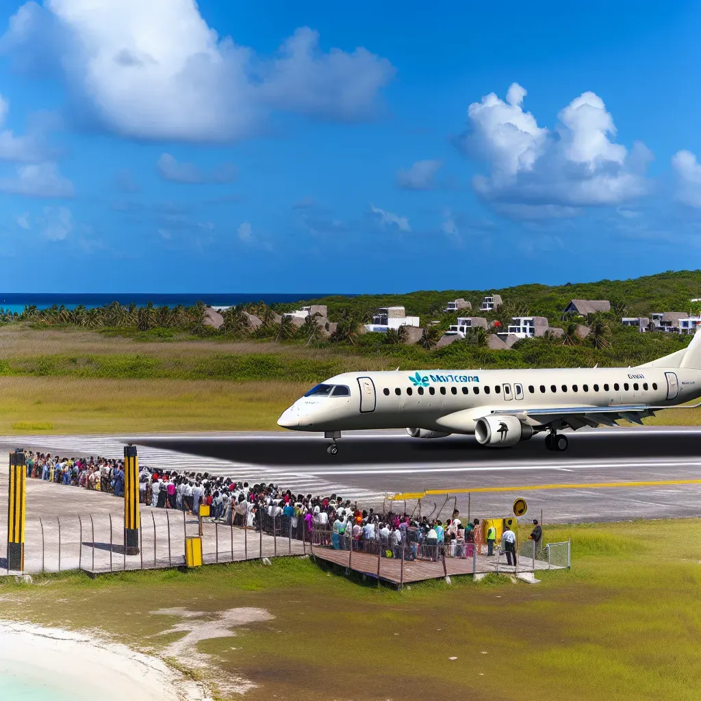 Aterriza el primer Embraer de Mexicana en Tulum