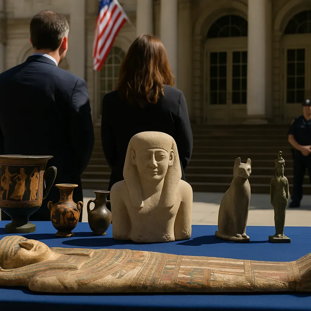 Autoridades de Nueva York devuelven 59 antigüedades