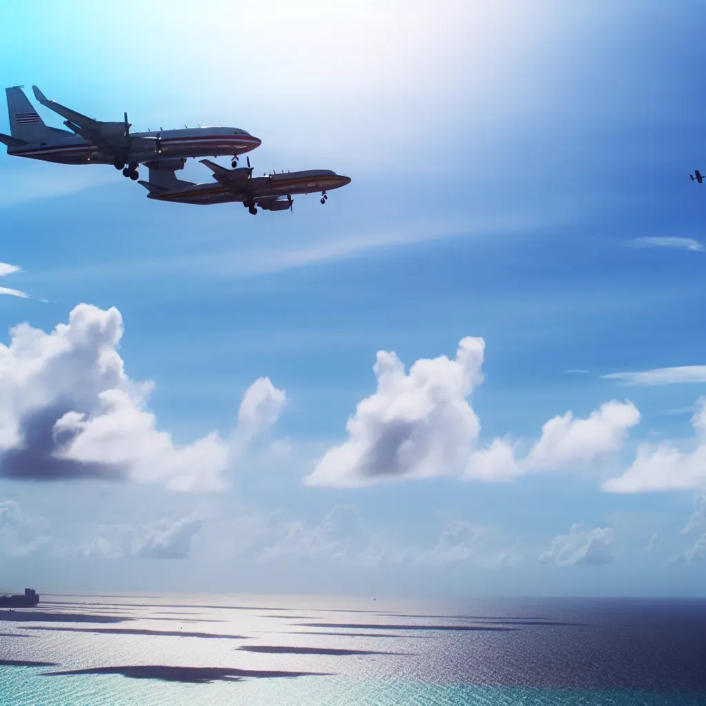 Aviones estadounidenses, sobre costas venezolanas