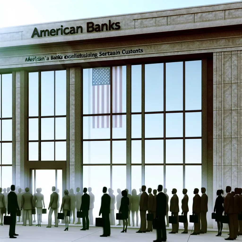Bancos estadounidenses, señalados por excluir clientes.