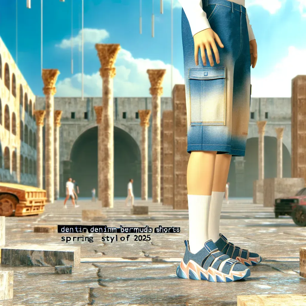 Bermudas de mezclilla: estilo urbano primavera-verano 2025