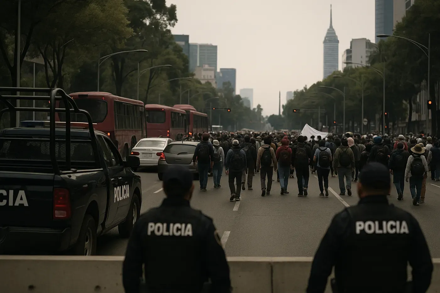 Bloqueos y manifestaciones afectan vialidades en CDMX este 12 de octubre