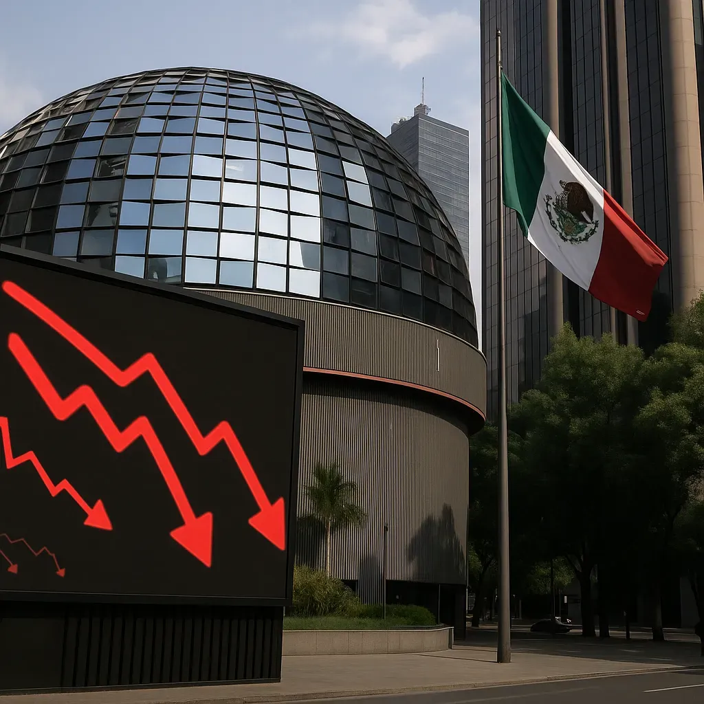 Bolsa mexicana cae por tensiones geopolíticas