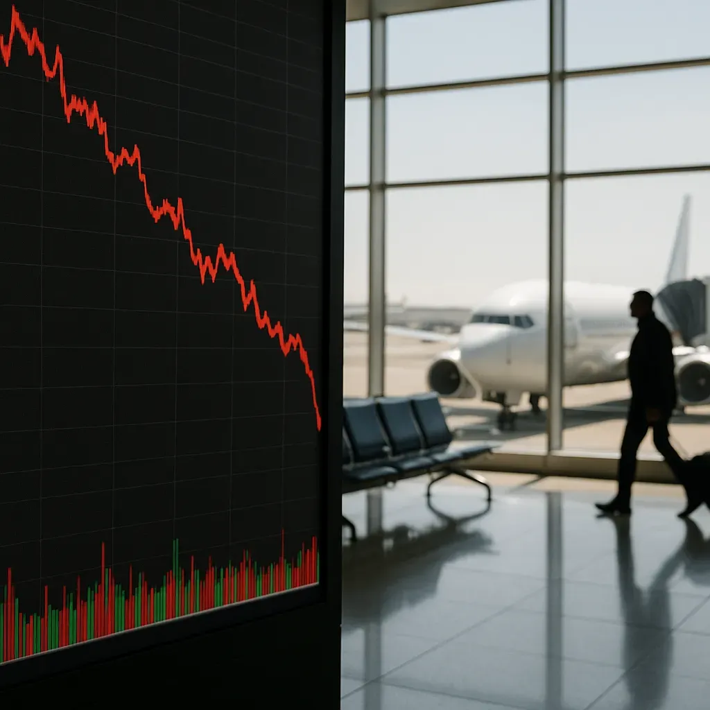 Bolsas desploman; aeropuertos son los peores.