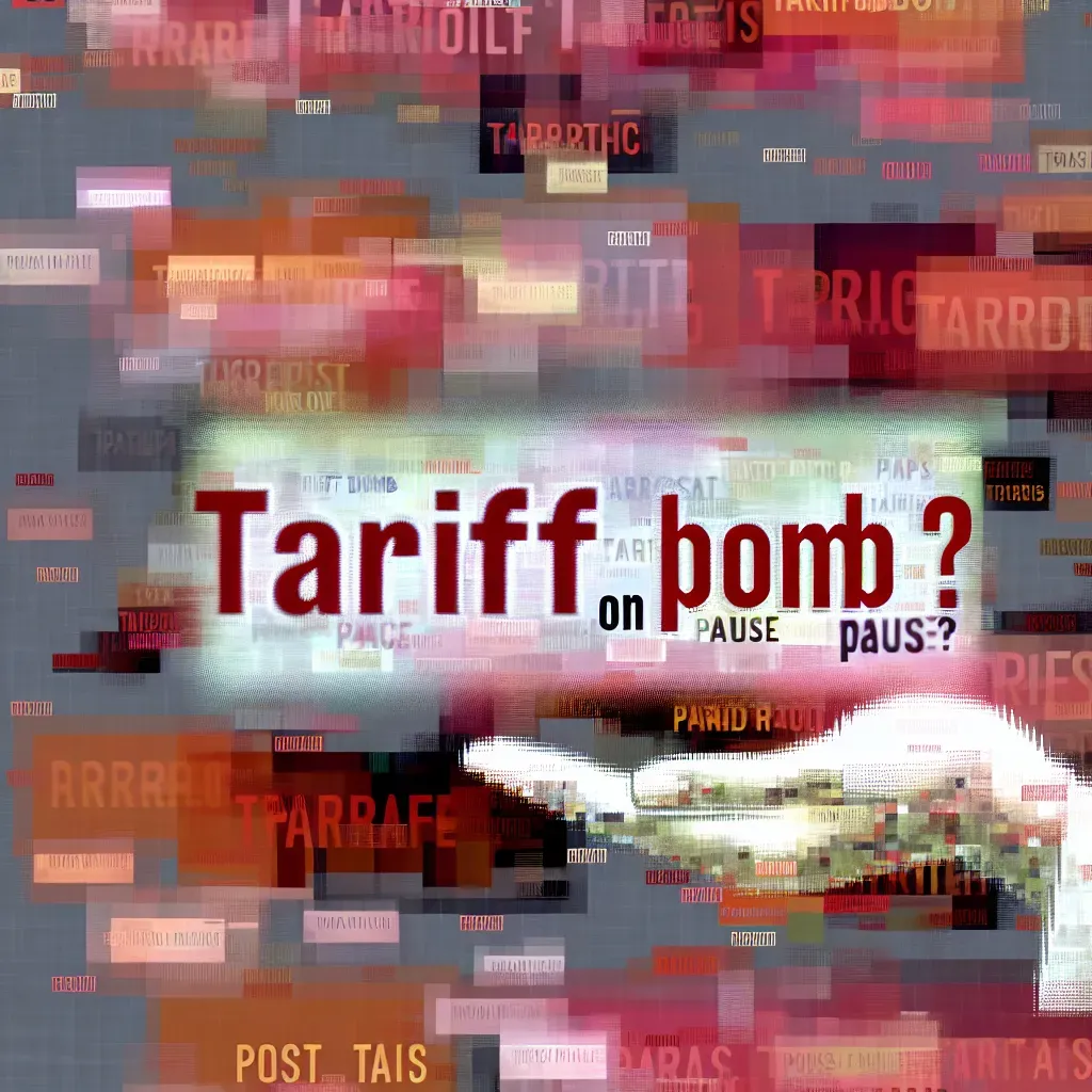 Bomba arancelaria, ¿en pausa?