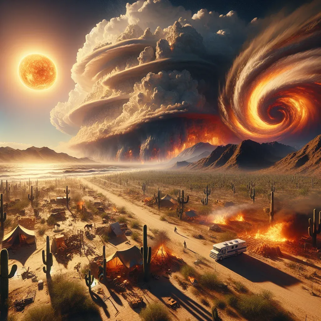 Calor intensificado y ciclón amenazan México