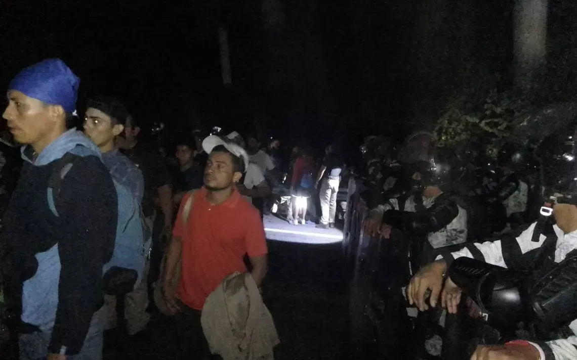 Caravana de migrantes del 2022 en Chiapas