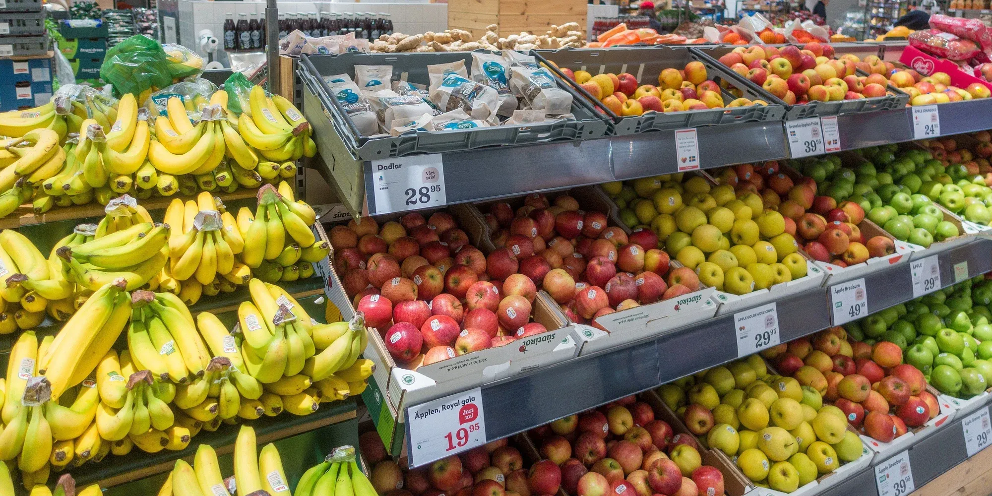 fresh fruits and vegetables