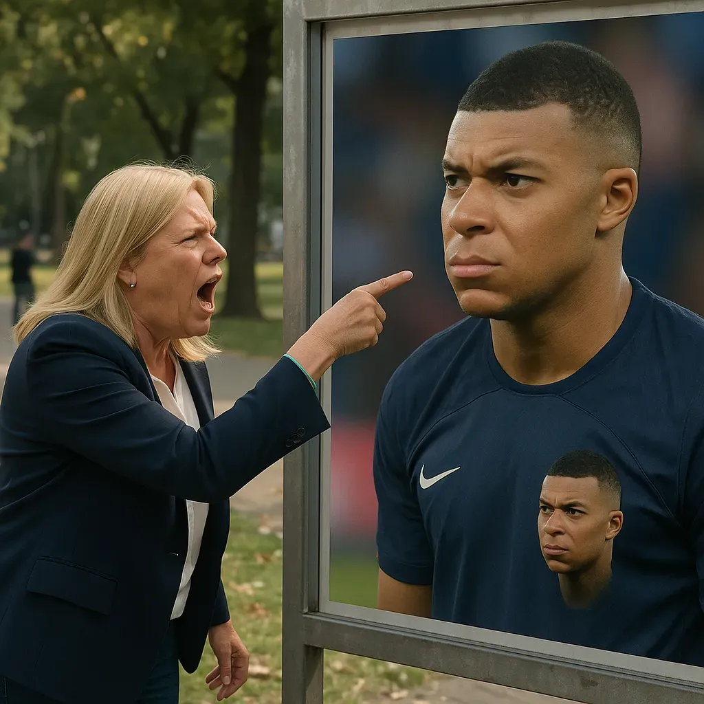 Celeste Amarilla insulta nuevamente a Mbappé