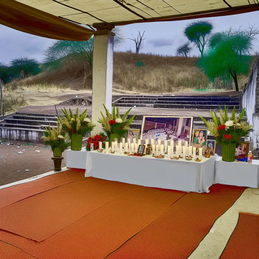 Ceremonia en Teuchitlán por desaparecidos