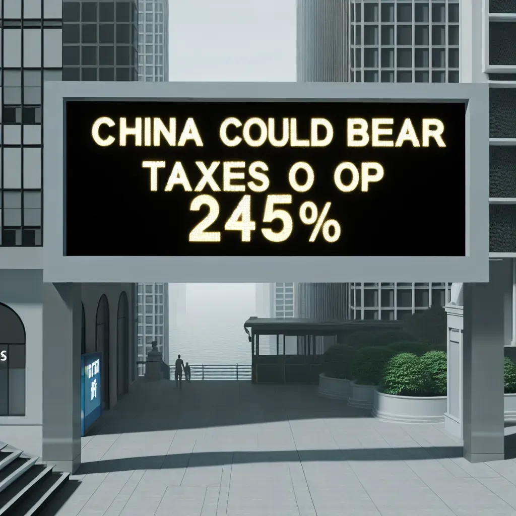 China podría soportar impuestos de hasta 245%.
