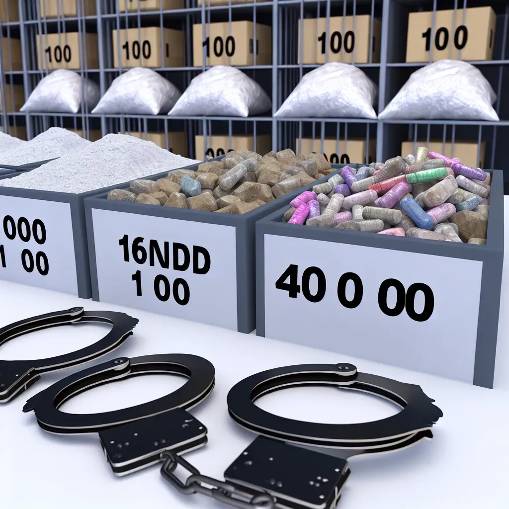 Ciento dieciséis arrestos y 400 kilos de drogas.