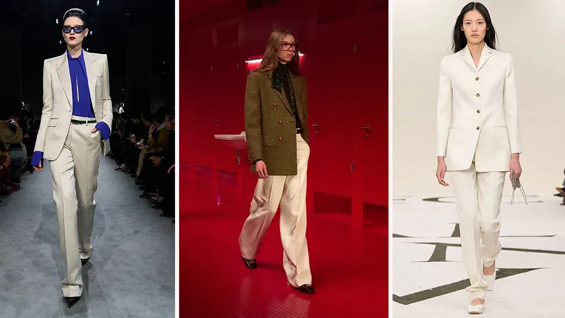 Cinco estilos sofisticados con pantalones blancos para resaltar en otoño-invierno 2025.