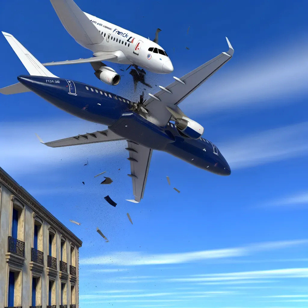 Colisión aérea de aviones franceses: videos asombrosos.