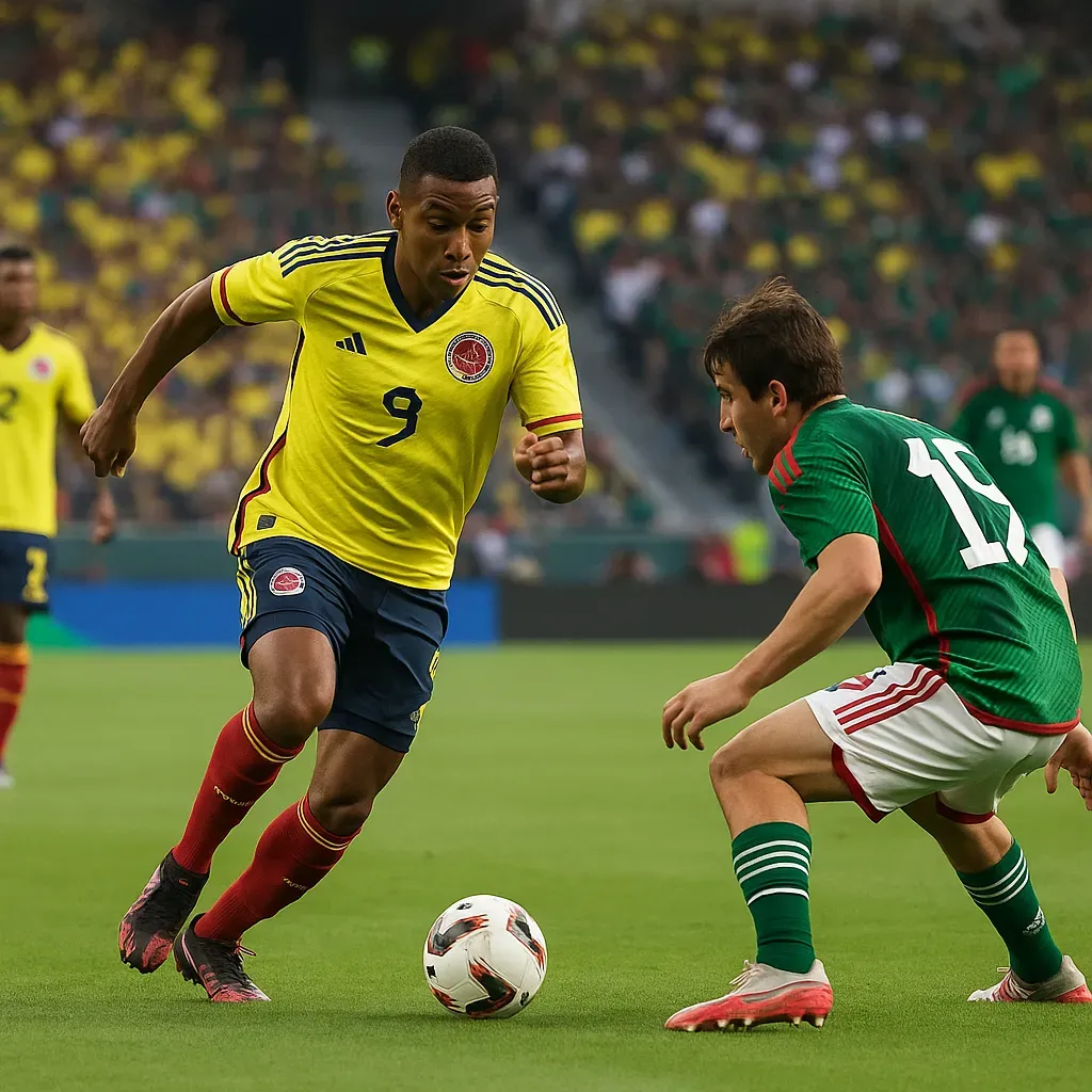 Colombia aplasta 4-0 a México en amistoso.