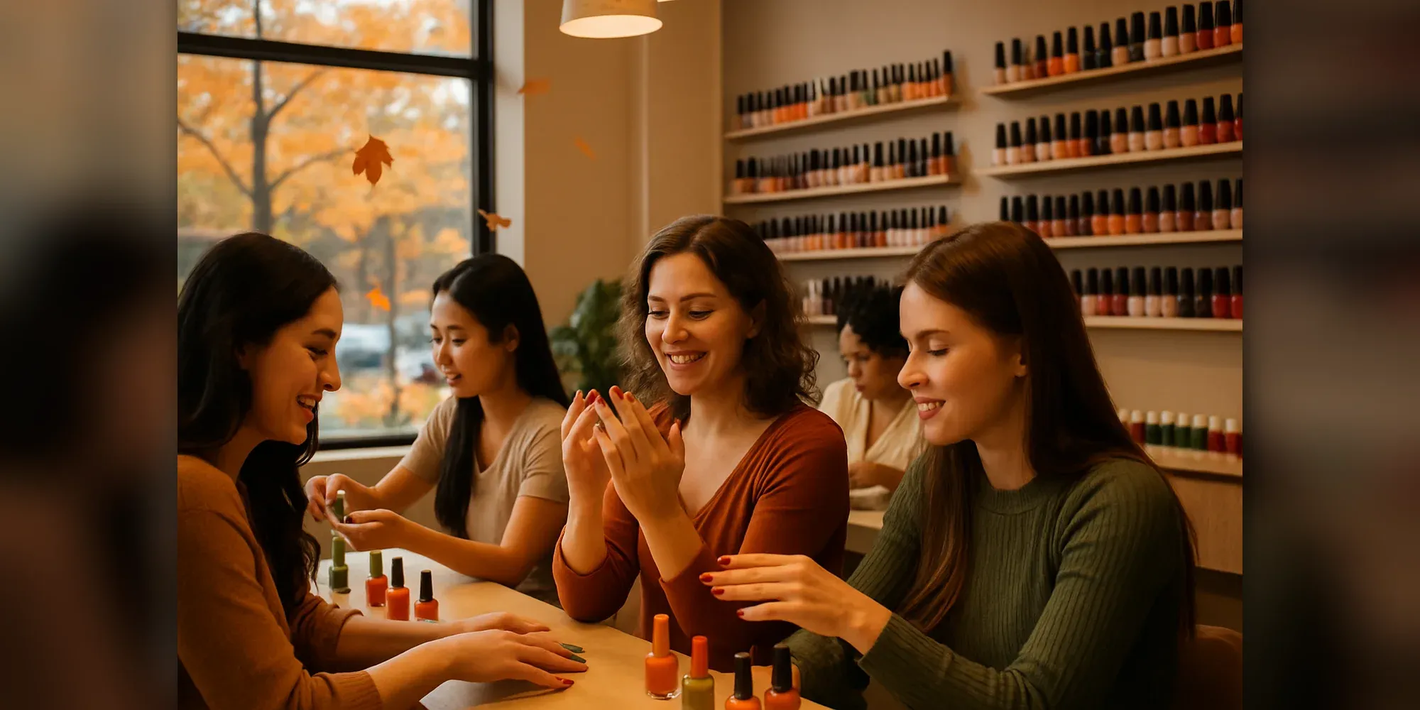 Colores de uñas para octubre 2026 incluyen pumpkin spice y verde matcha