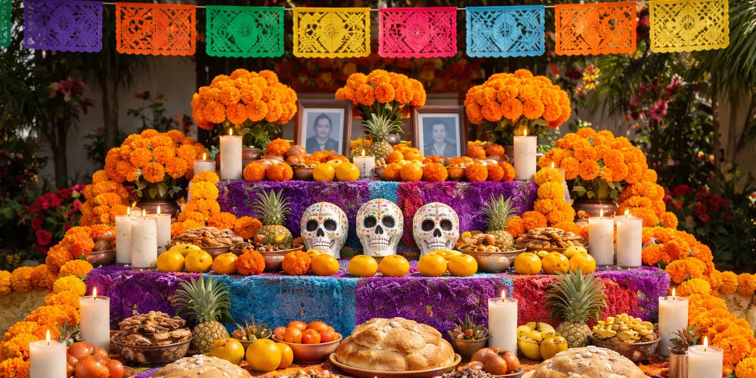 Cómo montar un altar de muertos económico con materiales caseros