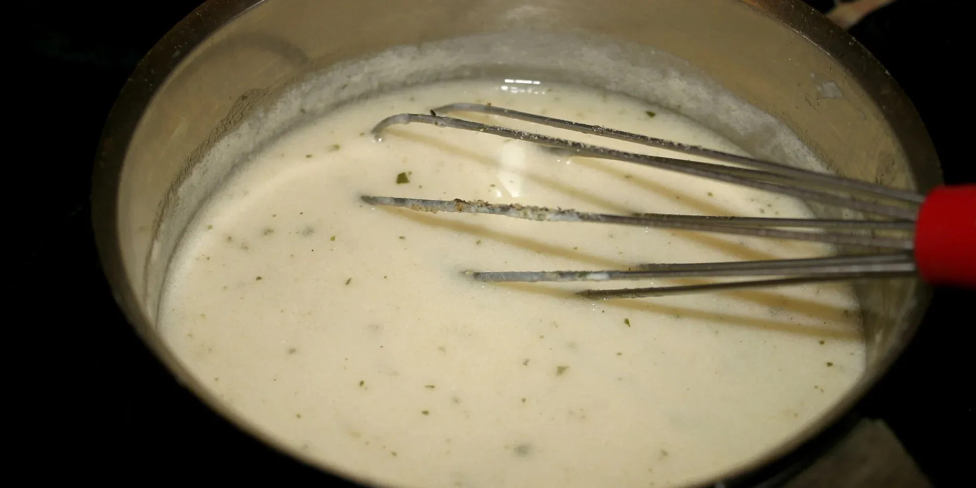 whisking sauces
