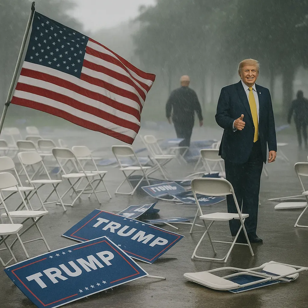 Condiciones severas alteran festejos de Trump