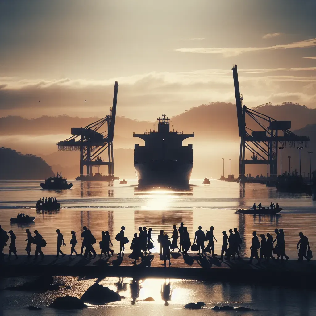 Cosco interrumpe actividades en puerto panameño.
