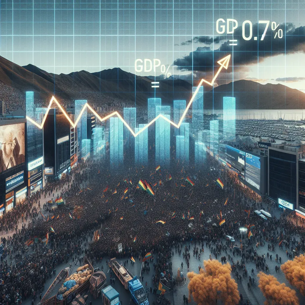 Crecimiento del PIB en Bolivia: 0.7% afectado por protestas