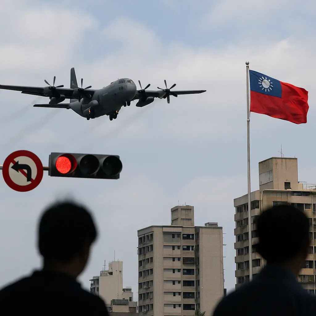 Crisis en Asia: avión militar en Taiwán