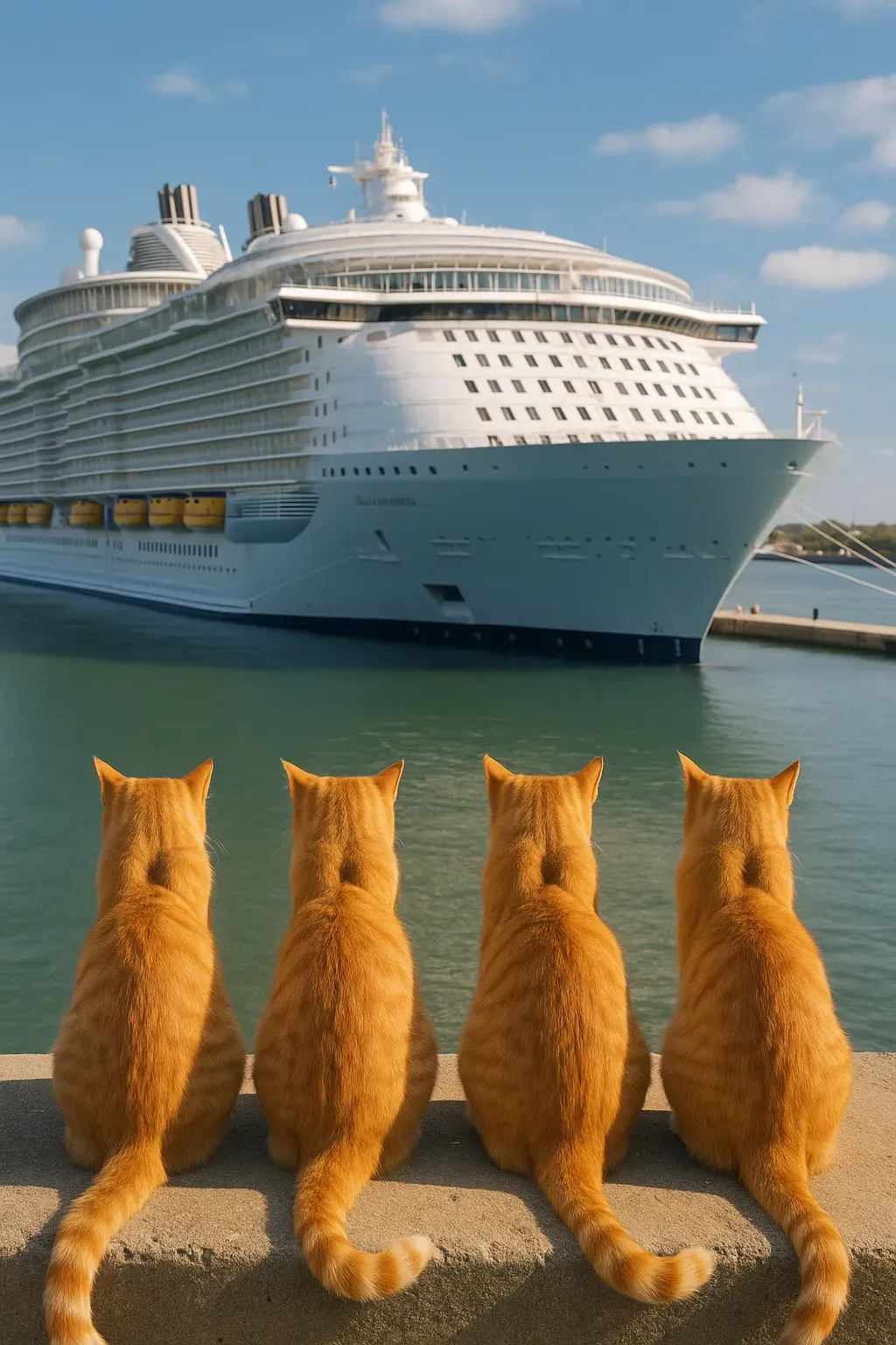 ¡Cuatrillizos! El crucero más grande del mundo.