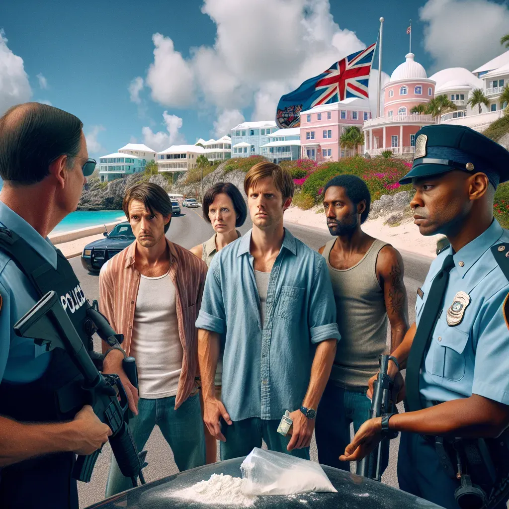 Cuatro turistas estadounidenses arrestados en Bermudas por drogas