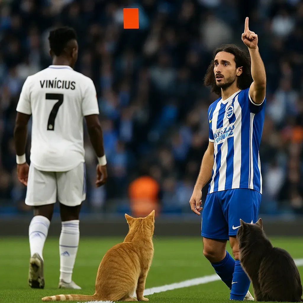 Cucurella advierte tras la roja a Vinicius