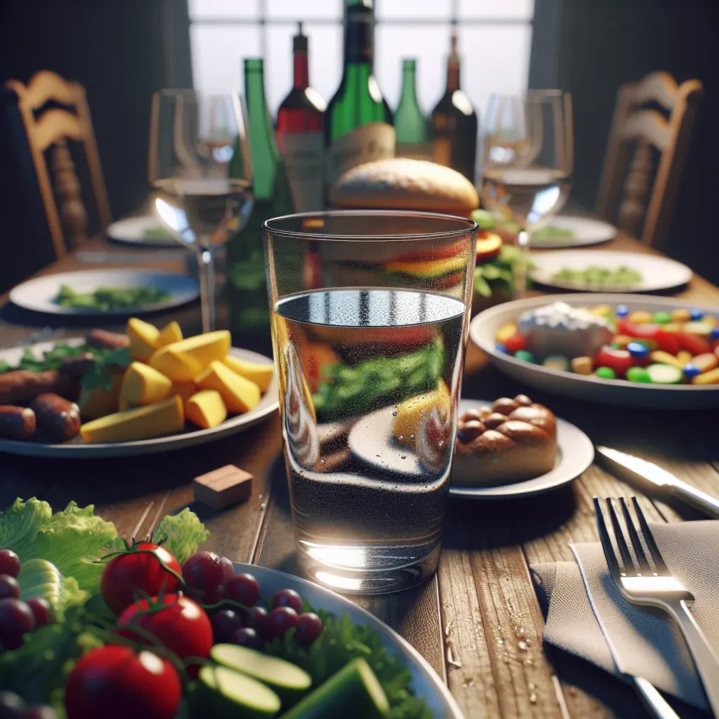 Dejé de beber durante las comidas