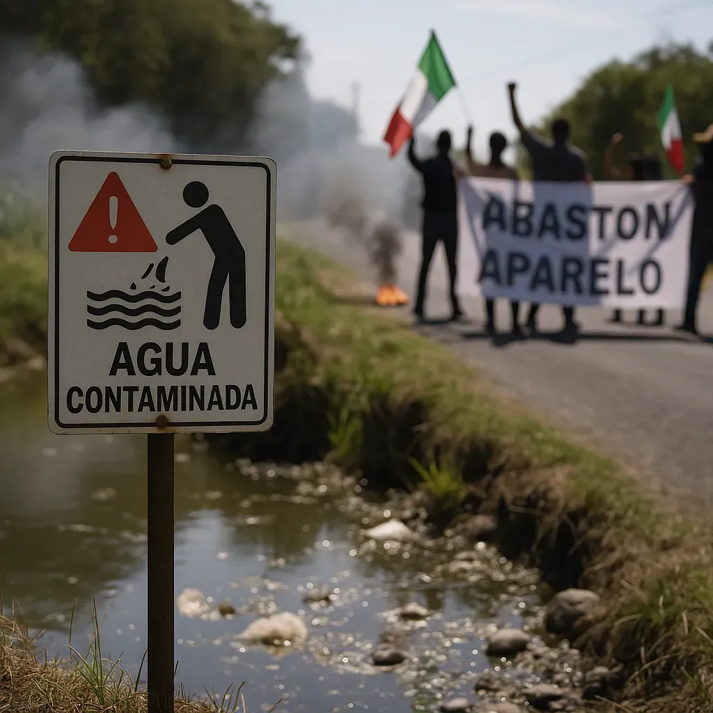Desata conflicto protesta por agua contaminada en Jalisco