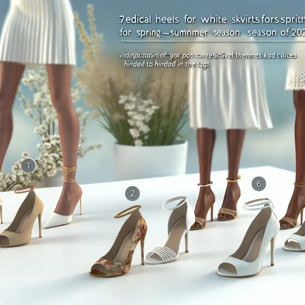 Descubre los 7 tacones ideales para faldas blancas Primavera-Verano 2025