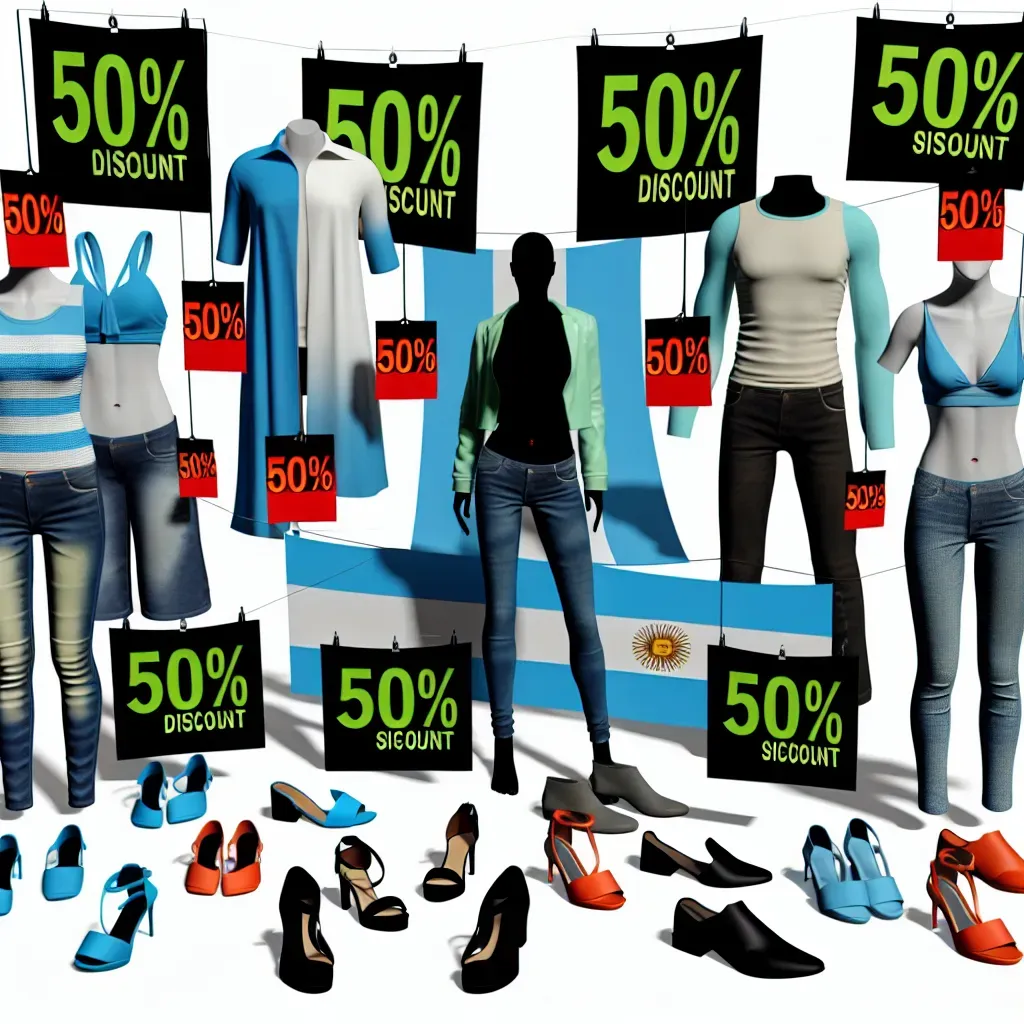 Descuentos del 50% en moda argentina