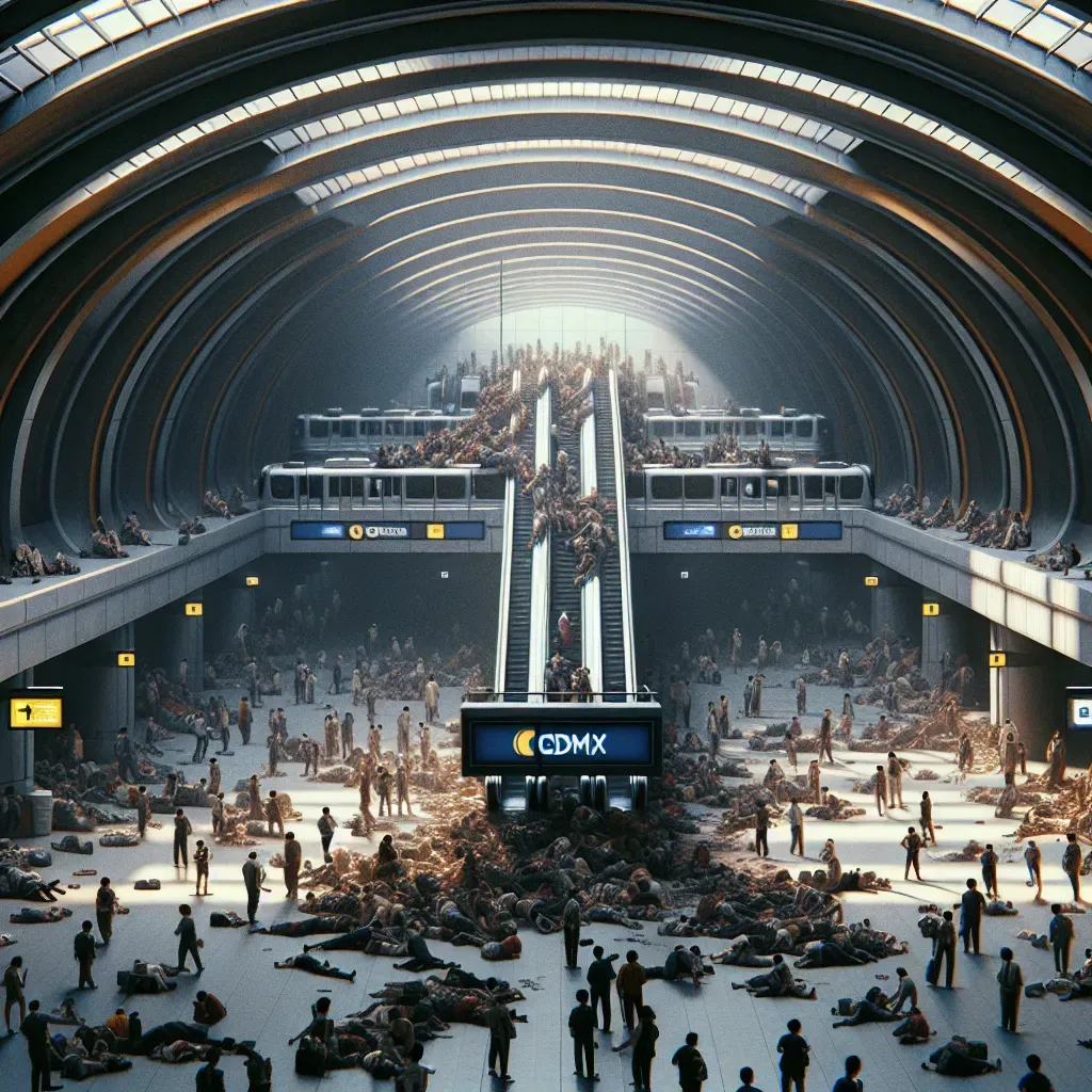 Desorden en el Metro de CDMX