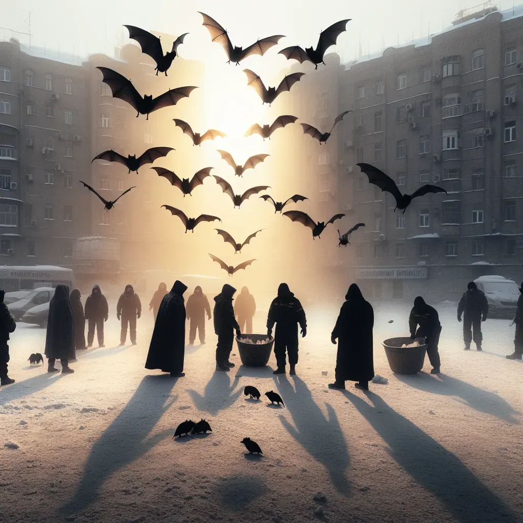 Después de un invierno severo, ucranianos liberan murciélagos rescatados.