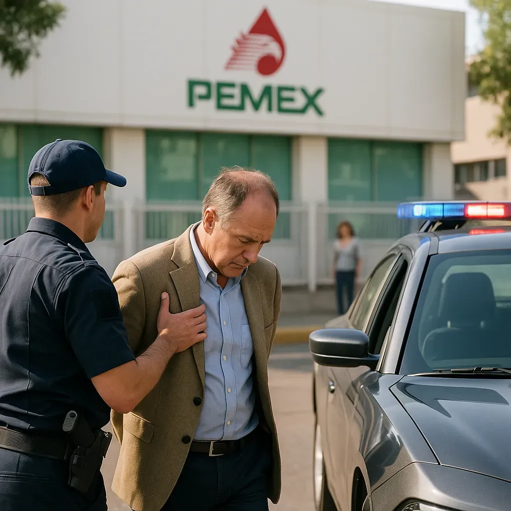 Detienen a Padilla, exjefe de Pemex, por golpear a Felicia.