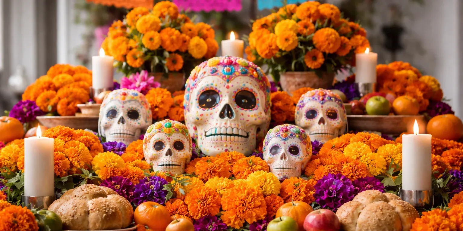 Diferencias entre las decoraciones de Halloween y Día de Muertos