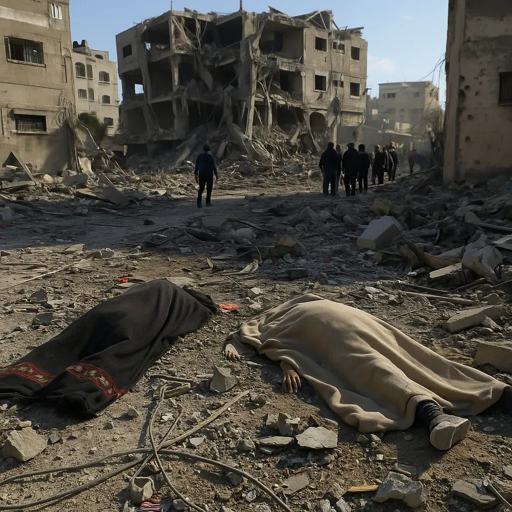 Dos fallecidos y siete heridos en Gaza