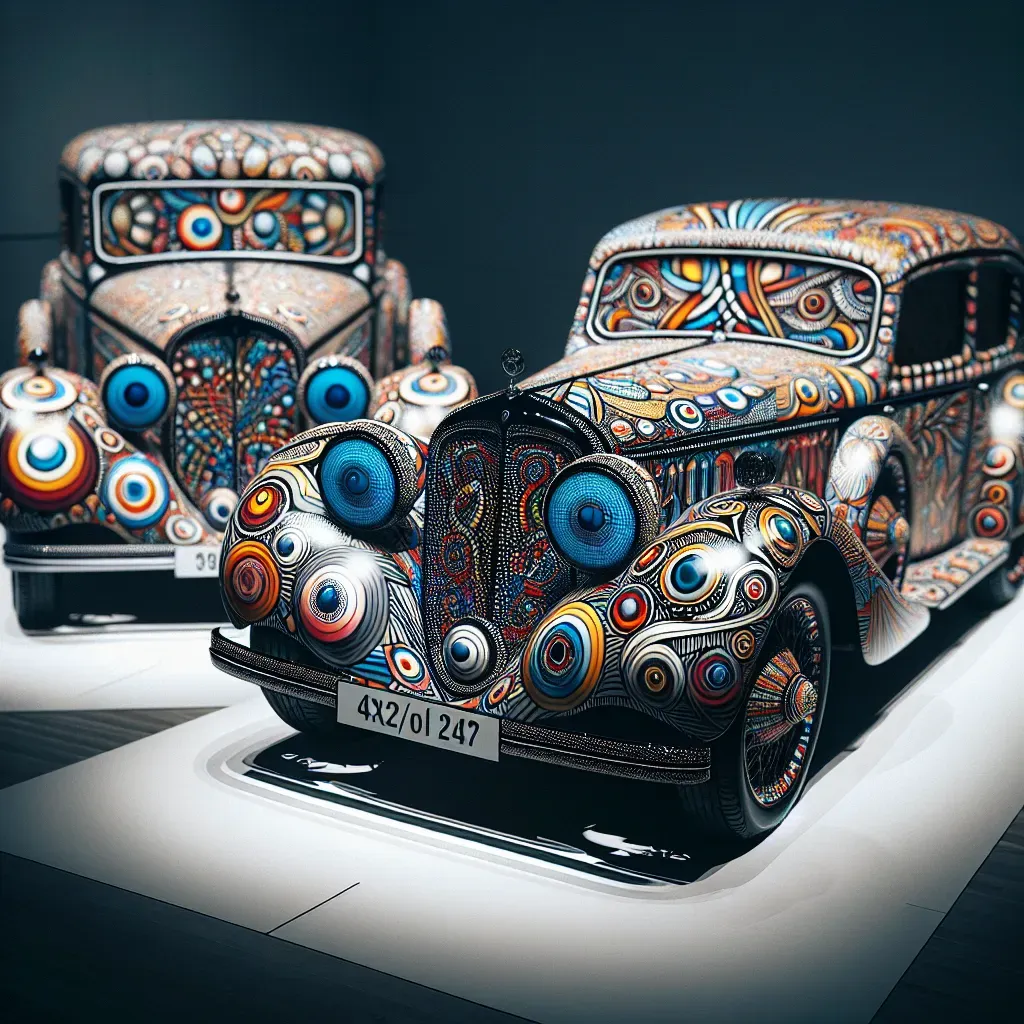 Dos raros autos de arte de Keith Haring se exhibirán en NYC este mes