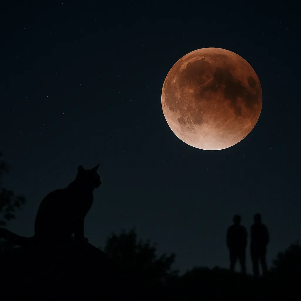 Eclipse lunar: asombrosas imágenes nocturnas.