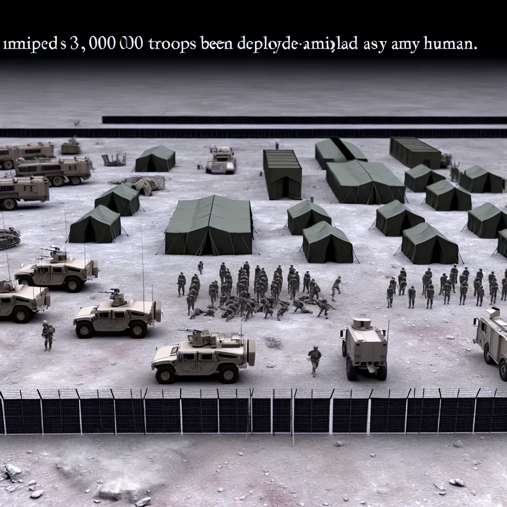 EE.UU. despliega 3,000 tropas en frontera