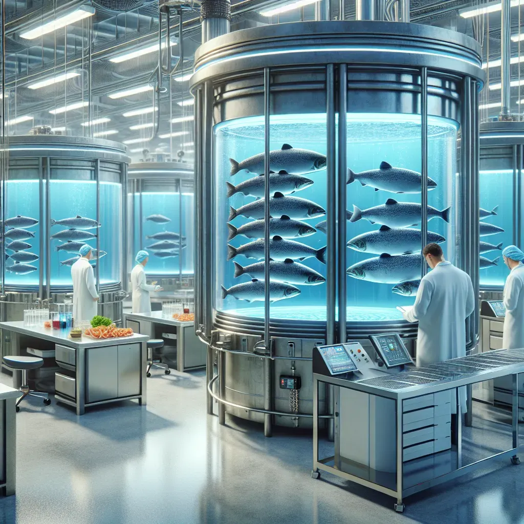 EEUU presenta su primer salmón de laboratorio.